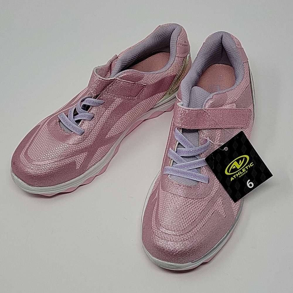 Easy On/Off Pink Athletic Shoes sizes 5 & 6